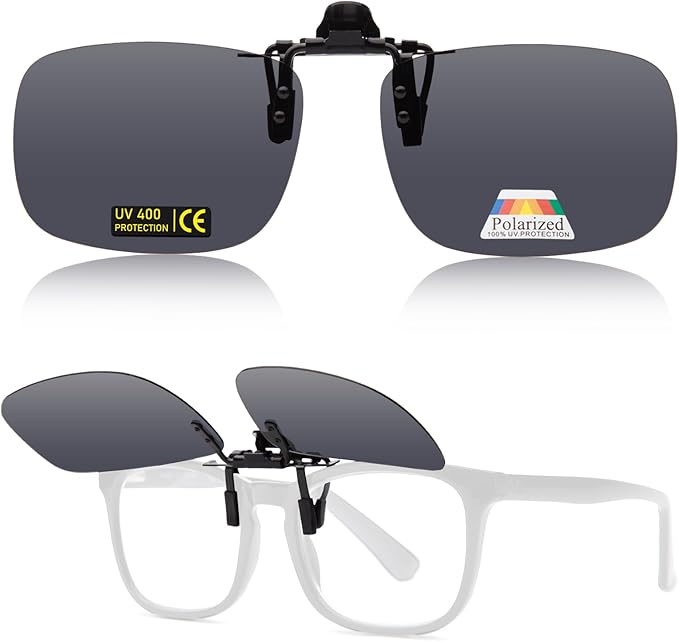 Polarised Clip-On Sunglasses: UV400 Protection for Outdoor Activities