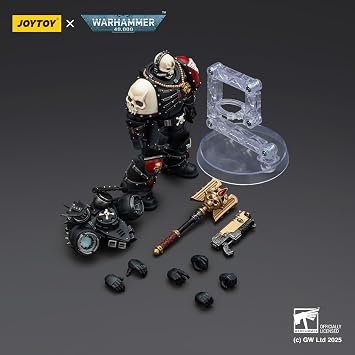 HiPlay Joytoy Blood Angels Lemartes with Jumping Backpack Blood Crozius and Absolver Bolter Gun JT02311 1/18 Scale Action Figure