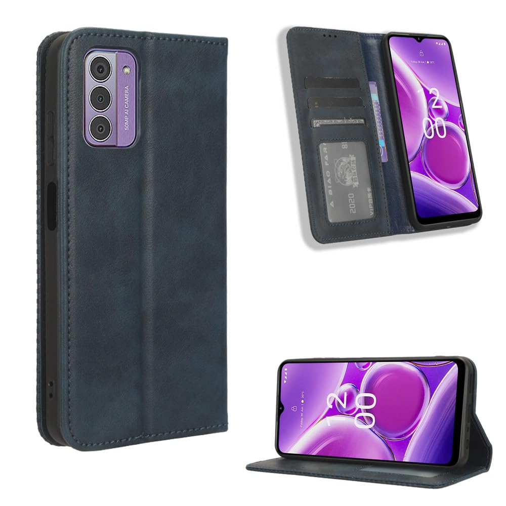 Custodia Portafoglio In Pelle Per Nokia G42 – Con Slot Per Carte E Supporto Magnetico, Flip Antiurto (Nero)