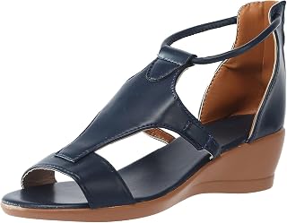 Ankle Strap Sandals,Womens Fashion Open Toe Low Wedges Ladies Leopard Print Summer Casual Platform Hollow Out Sandal