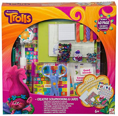 Sambro- Trolls Juego de Papelería, Color Naranja/Morado (TRO-4450)