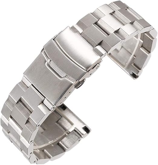 Amazon | Reinherz 時計バンド 腕時計ベルト 18mm シルバー 金属 