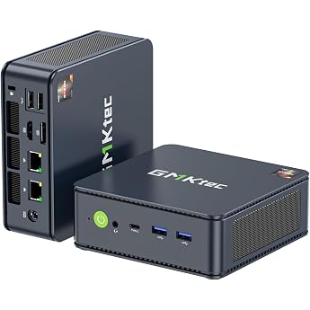 GMKtec AMD Ryzen 7 Mini PC W-11 Pro 7730U (Beat Ryzen 7 5825U) (8C/16 T4.50GHz)، M5 Ultra Dual LAN 2.5 G Mini Computer، 16GB D