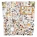 Bnwoinb 200 Pezzi Vintage Ephemera Pack Paper Cut Cestino Magazine Kit Scrapbook Planner Sticker Forniture (Foresta)