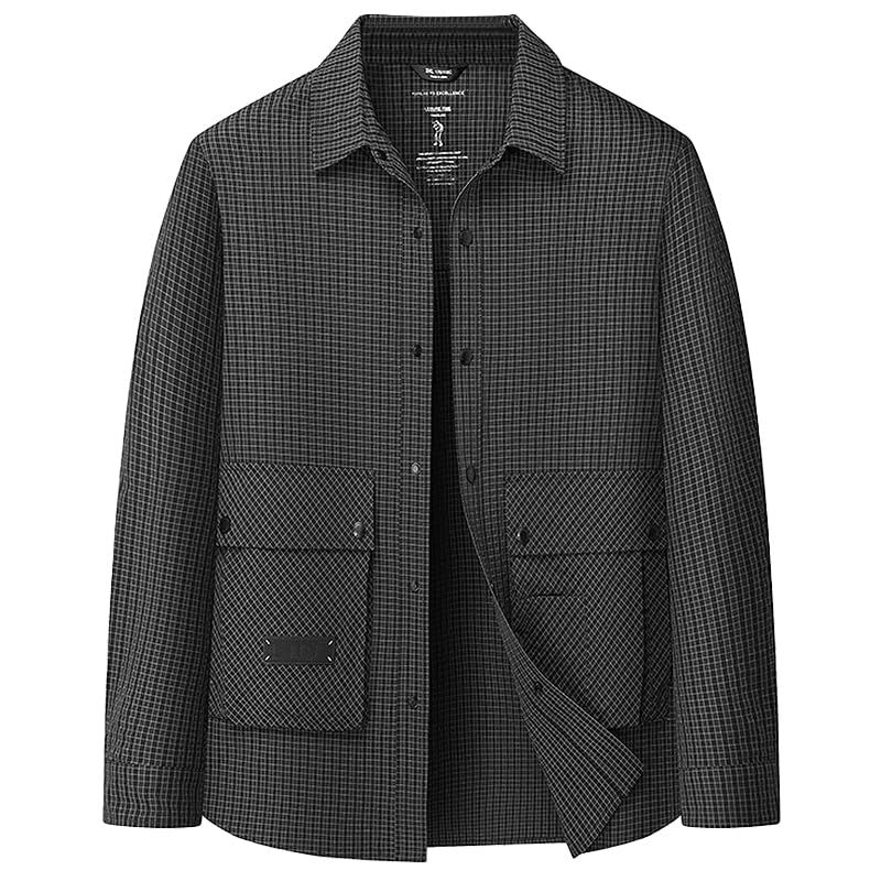 Image of Men's Lightweight Athletic Jacket Casual Bomber Jackets Coat with Pocket XL-5XL for Golf & Casual Wear