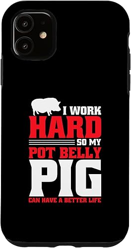 Miniatura 10 de iPhone 12 mini Pot Bellied Pig Owner Peluche Animal Toy Pot Belly Pig Lover Case