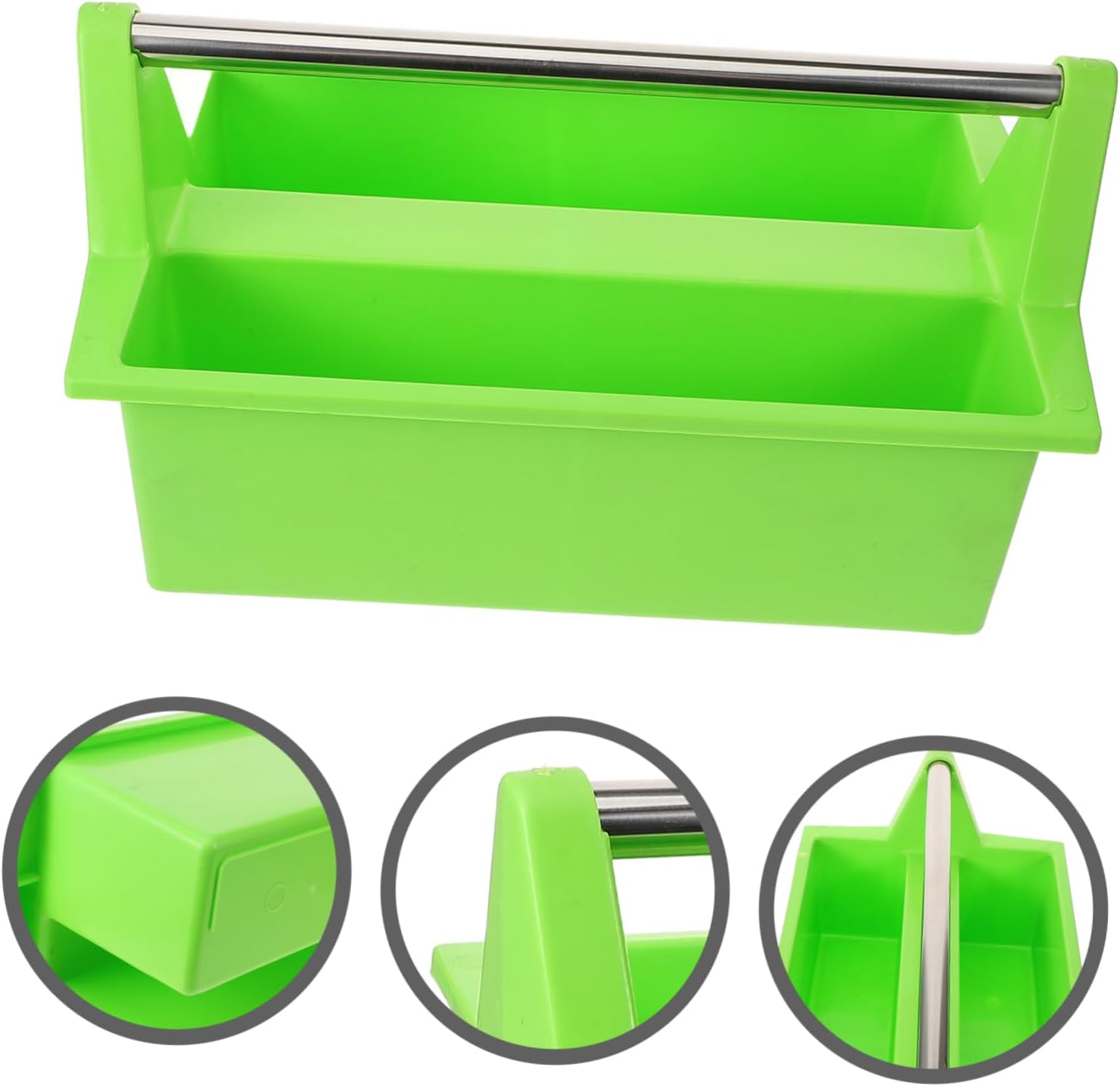 Vaguelly Cleaning Supplies Basket Multi-compartment Storage Organizer Handheld Cleaning Tools Box