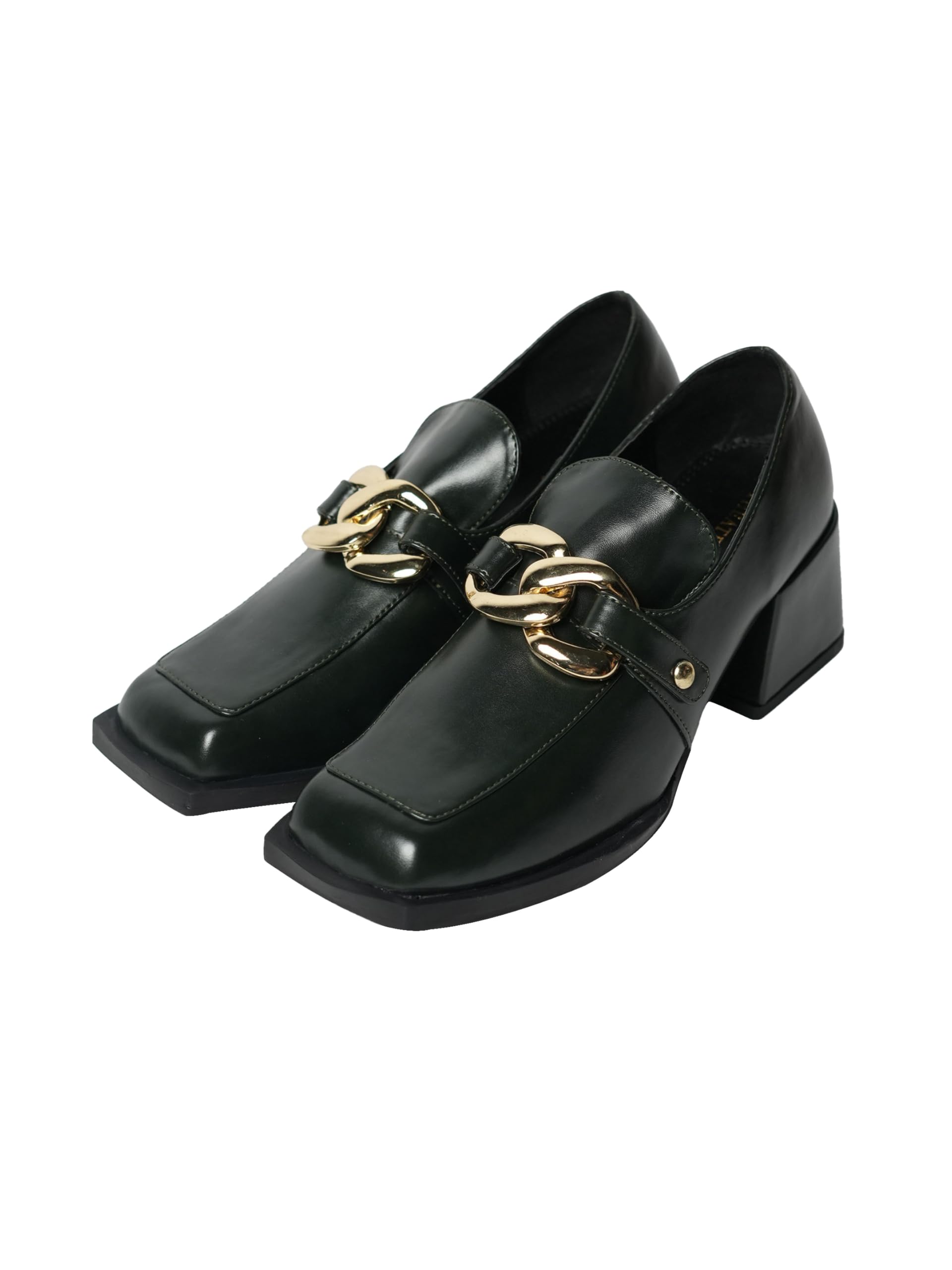 Theater Women Comfortable Slip On Smart Casual and Formal Wear Fashion Block Heel Bottle Green (B0CJY4PBNZ) Amazon Price History, Amazon Price Tracker
