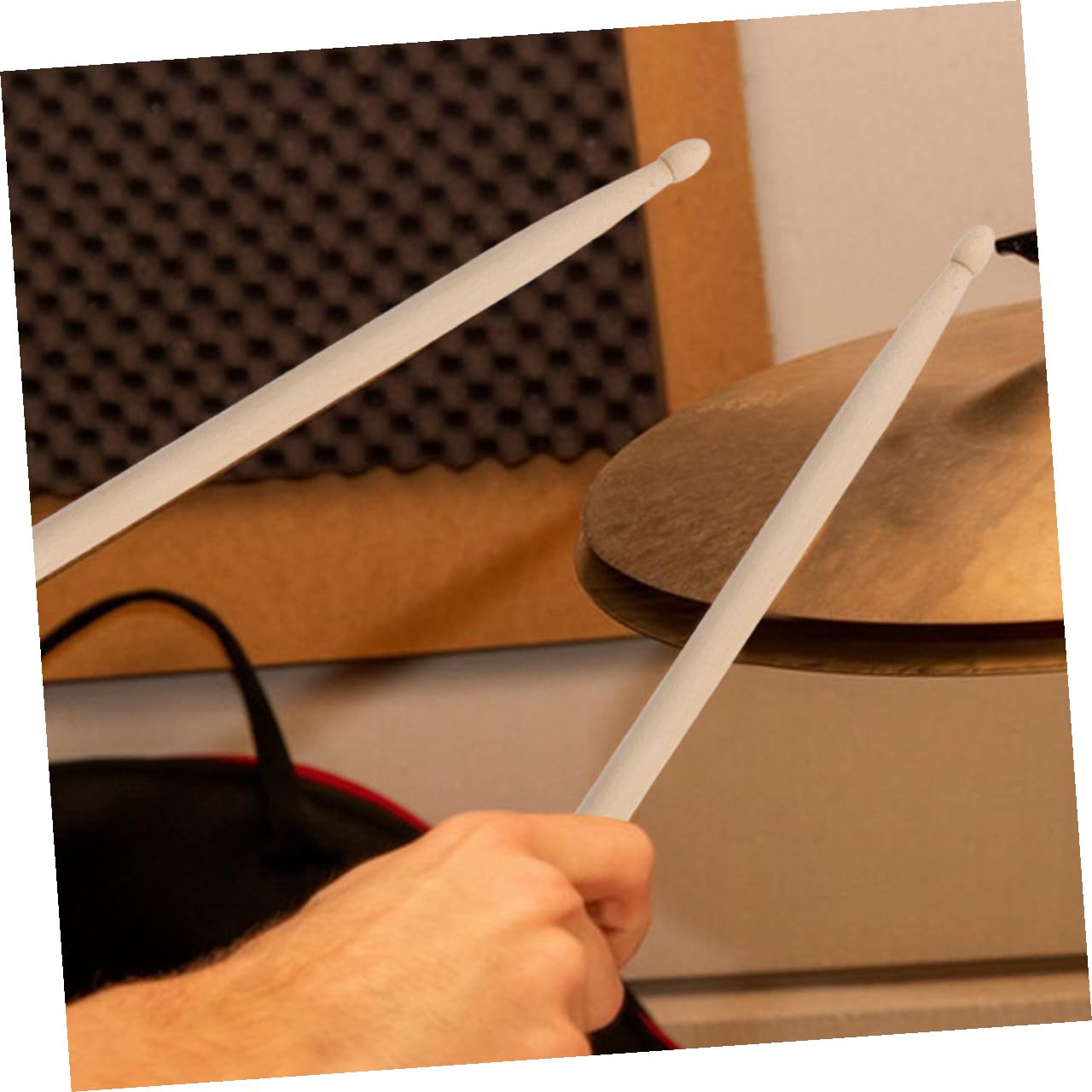 Abaodam 12paare Holz-drumsticks mit Holzspitze für Schlagzeug Geeignet für Musikunterricht und Übung Komfortabler Griff für Anfänger und Profis