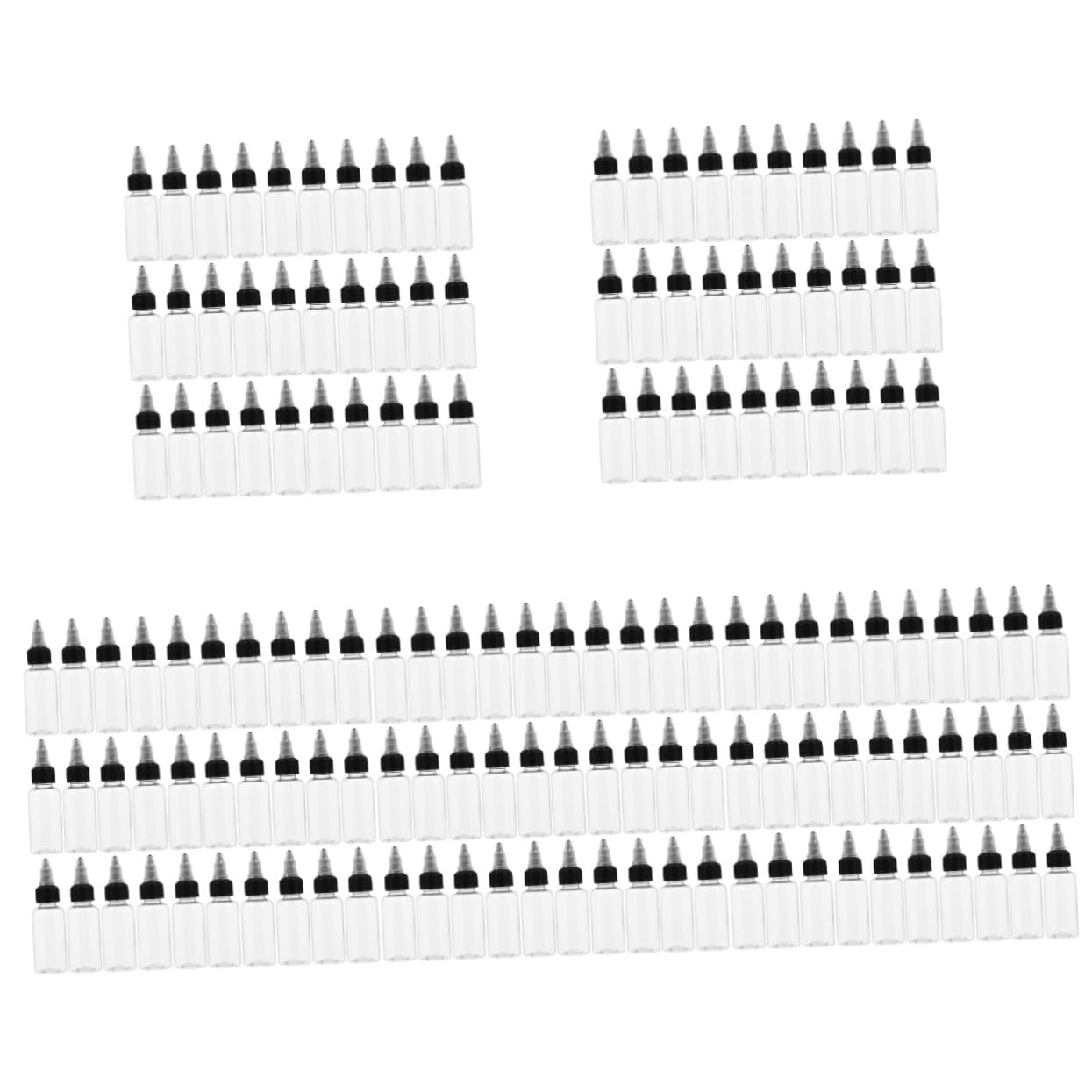 FOMIYES 150 pcs Condiment Gluing Boston for Bottles Empty Tattoo Squeezing DIY Caulking Pointed Oiling Craft with Squeeze Paper Projects Dropper Container Paint Liquids Containers Pigment