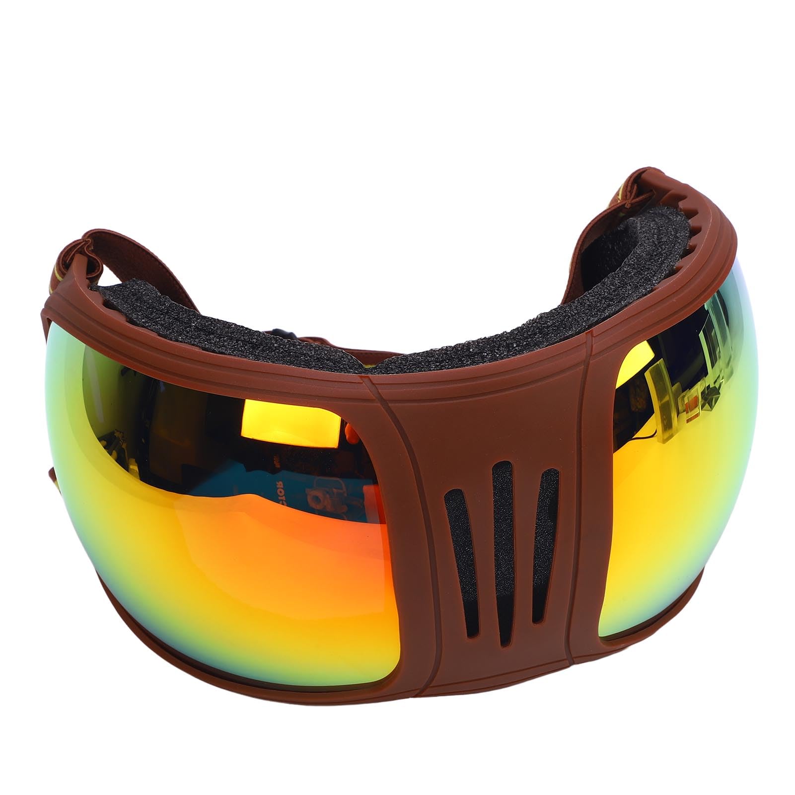 Dilwe Okulary Sportowe dla Koni z Soczewkami UV400 Wiatroszczelne Gogle dla Koni Plastikowa Gąbka Wielowarstwowa Wyściółka Regulowany Pasek Do Treningu Jeździeckiego Do Użytku na Zewnątrz
