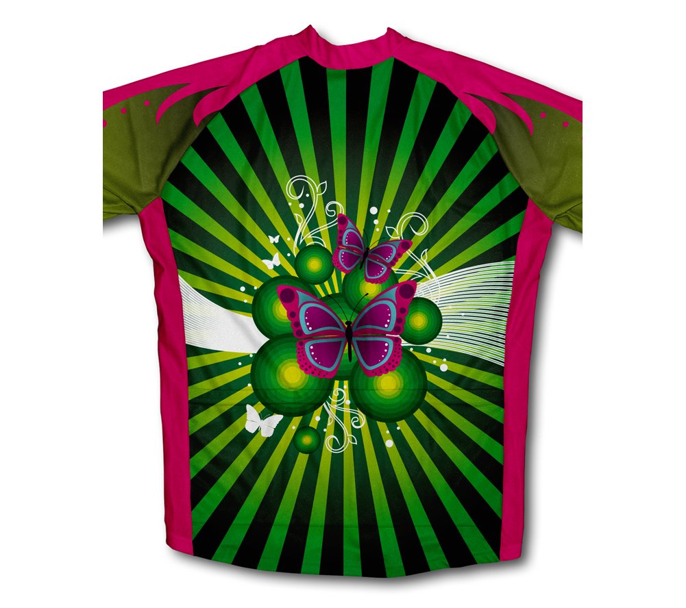 Fluttery Butterfly Winter Thermal Cycling Jersey for Women - Size M