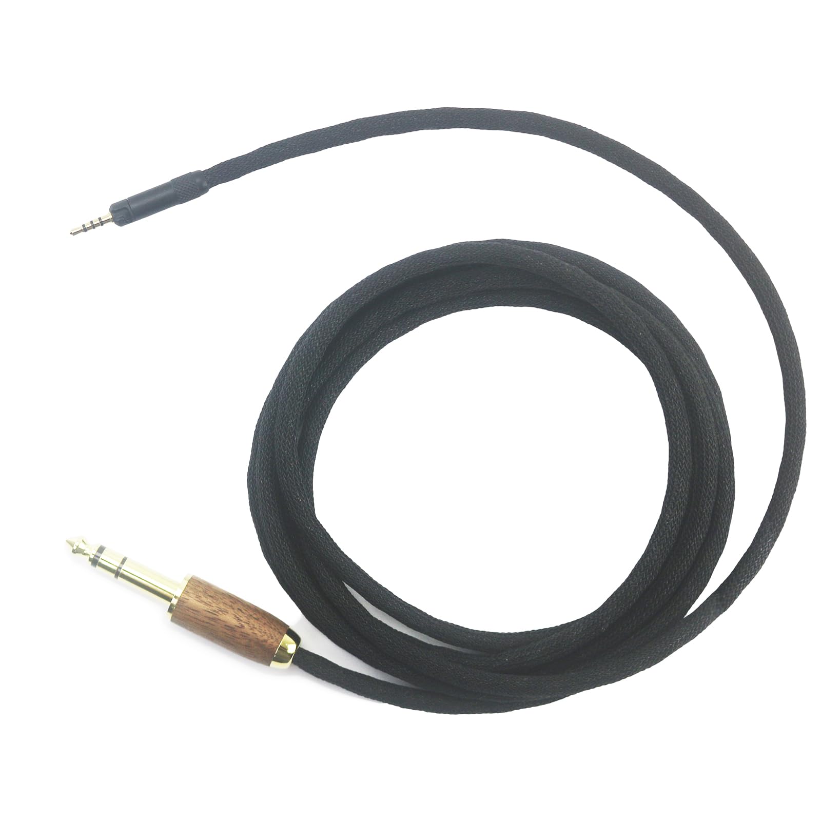 NewFantasia Cable de audio macho de 6,35 mm 6N OCC cobre chapado en plata, compatible con auriculares Sennheiser HD598 HD598 SE, HD560s HD598 Cs, HD598 SR, HD599, HD579, HD569, HD518, carcasa de