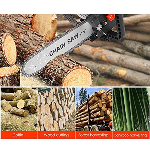 Image of Chainsaw Electric Drill Modified To Electric Chainsaw Tool Attachment Electric Chainsaws Accessory Woodworking Tool (Size : 11.5 Inch, Type : Angle Grinder Attachment)