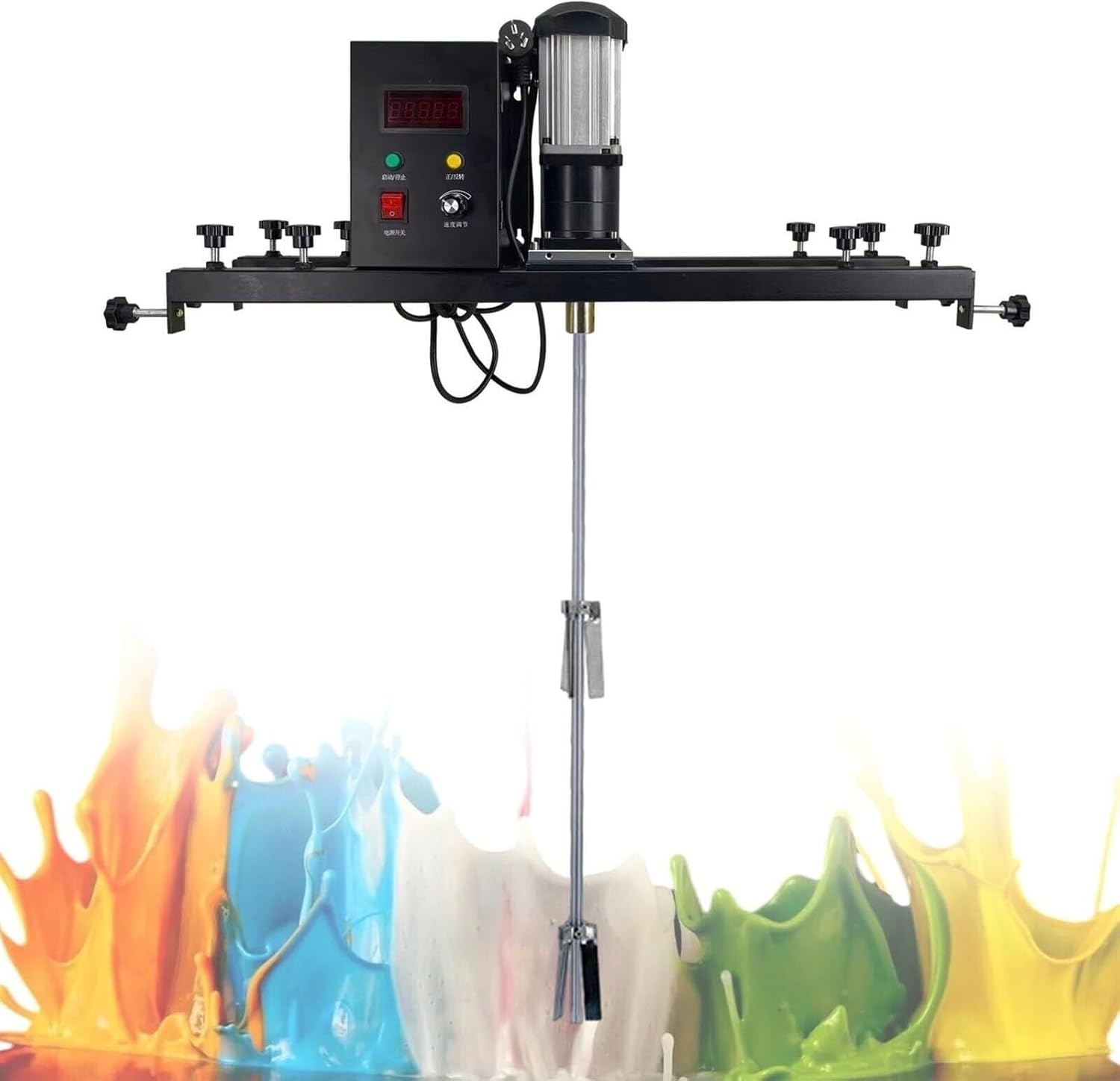 Gallon Air Powered Mixer, Paint Mixer, Electric Mixer, Commercial Paint Mixer with Support Stand for Paint Mixing(A)