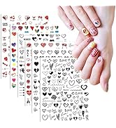 Amacoam Nagelsticker Selbstklebend 6 Blatt Nail Sticker Stern Mond Nagelaufkleber, Selbstklebend ...