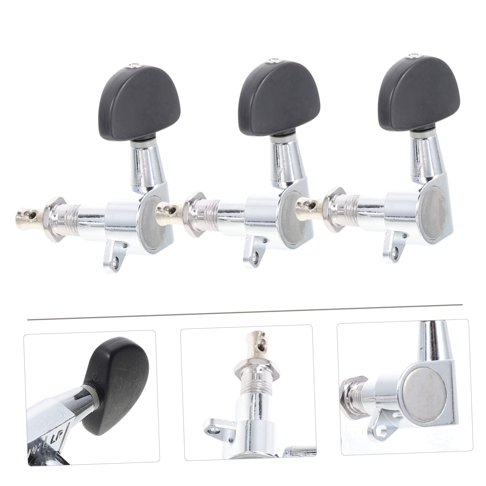 Toddmomy 1 Set Guitar Tuners Acoustic Beginner Guitar Peg Tuners Key Classical Guitar Tuning Pegs Guitar Head Tuners Guitar Accessory Guitar Machine Head Tuner Guitar Pegs Black Metal