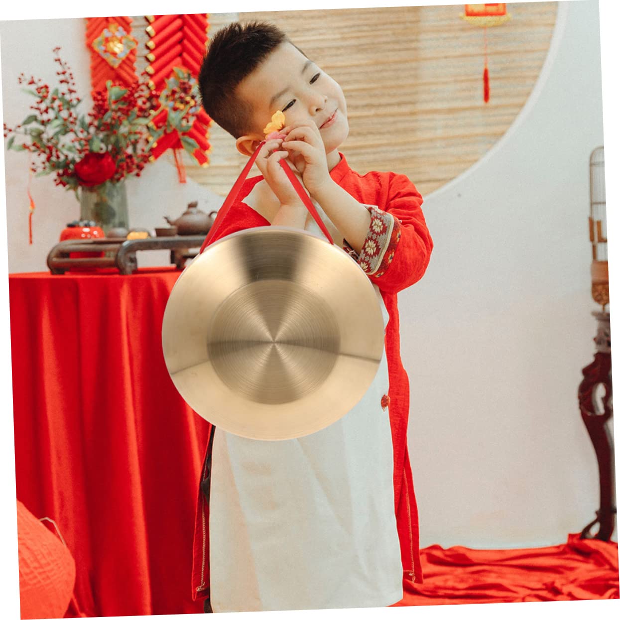 Totority Gong For Musical Instrument Music Instrument Percussion Instrument Instrument Golden Copper Steel Alloy