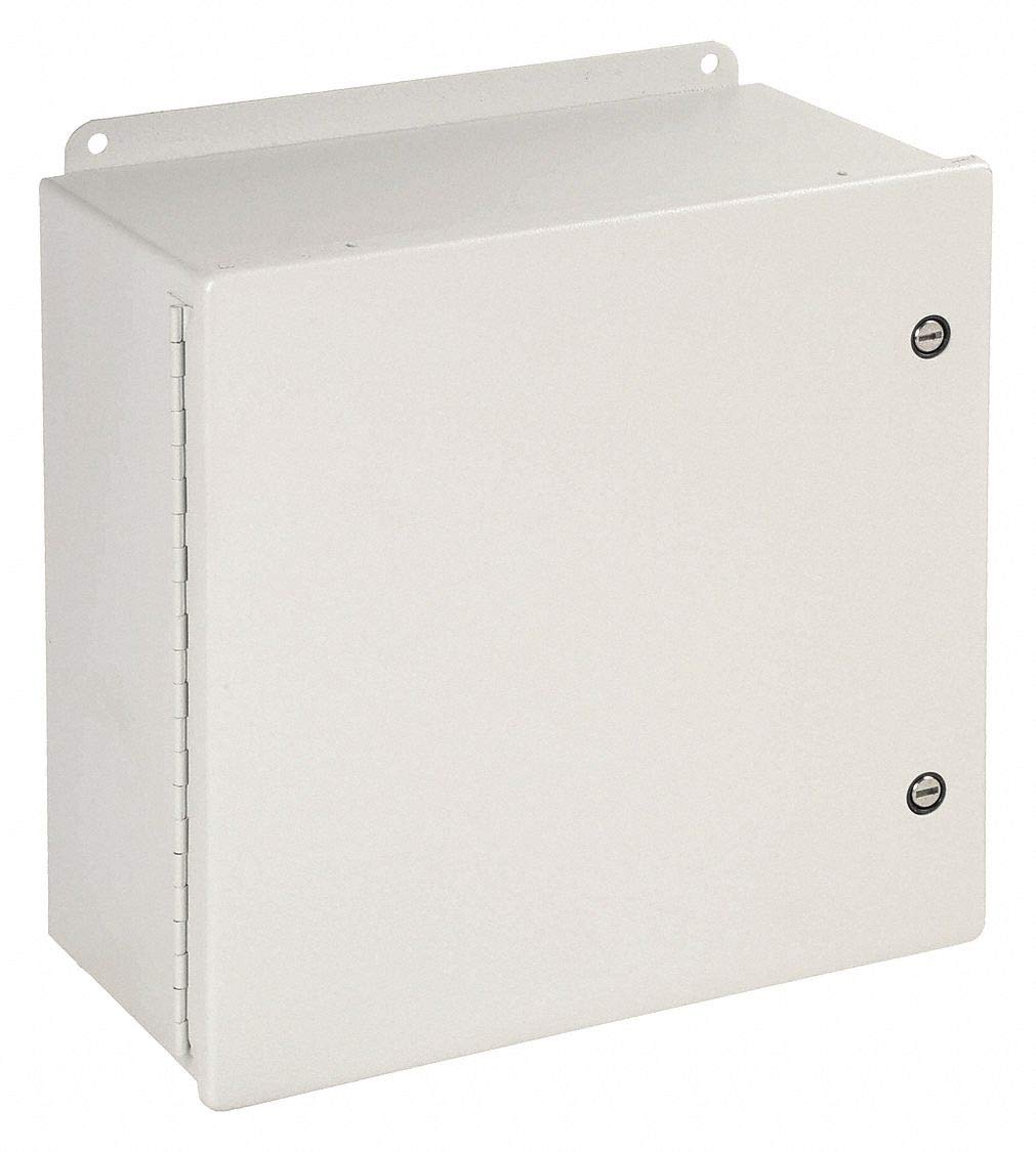 Tableau électrique en acier Hoffman a12108chfl gris de distribution 254 mm - 2