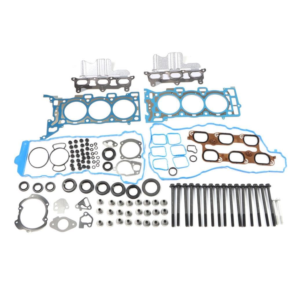 Kit catena di distribuzione bulloni guarnizione testa compatibile con GM 2009-2015 3,6 litri di ricambio per SINOCMP 12633452 12633451 12612841