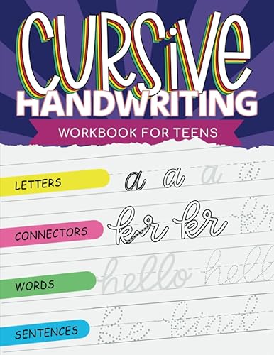Cursive Handwriting Workbook for Teens