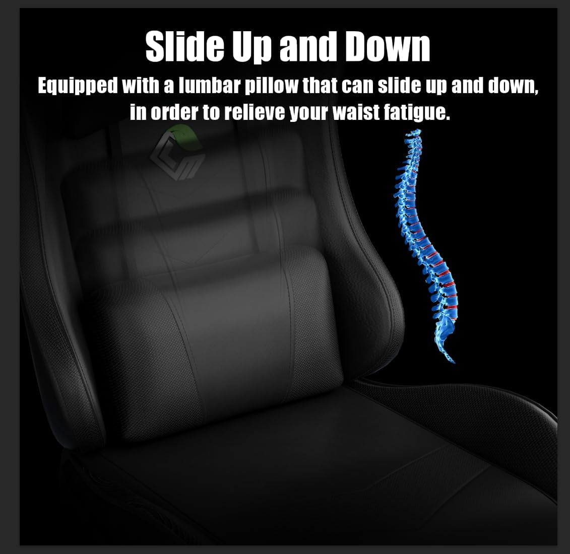 61bQX8WM7RL._AC_SL1131_ Gaming Chair, Ergonomic Office Computer Chair with Footrest and Lumbar Support Massager Racing Style High Back Video Gamer Chair, Wide＆Thick Cushion, 90°-135° Recline, Adjustable Height, Black