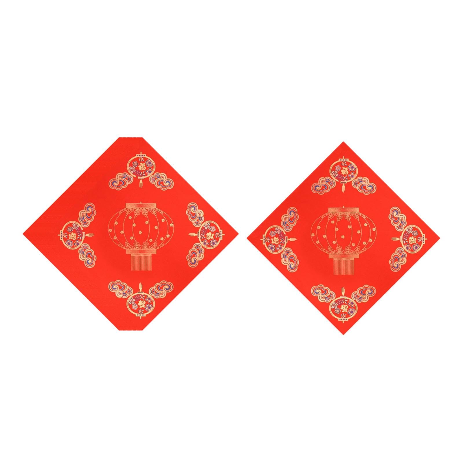 Chinese Red Xuan Doufang Paper Traditional Square Calligraphy Red Rice Paper 20pcs 34cm-image-40