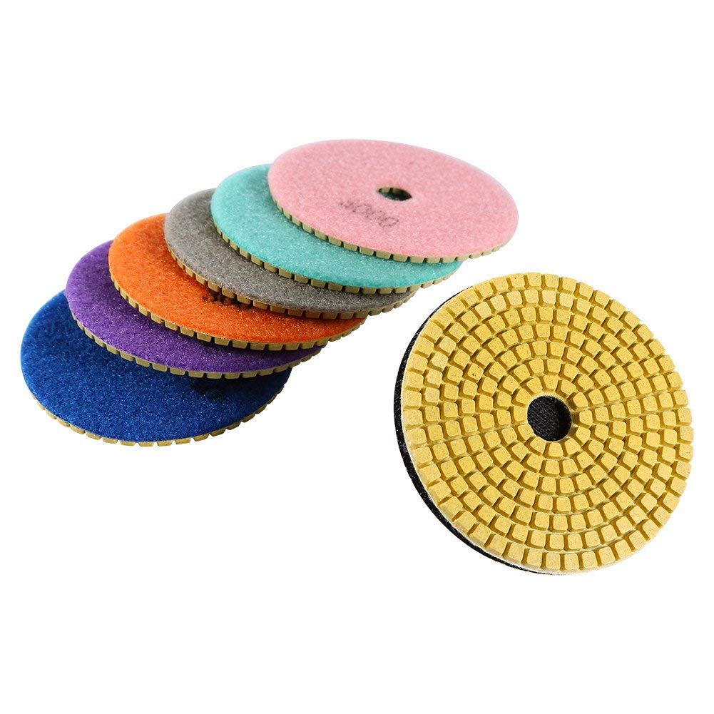 Sarrah 4" Diamond Polishing Pads for Granite Marble Concrete Stone Grit #50 to # 10000 (10 Pcs) (B0BZMDQ3PC) Amazon Price History, Amazon Price Tracker