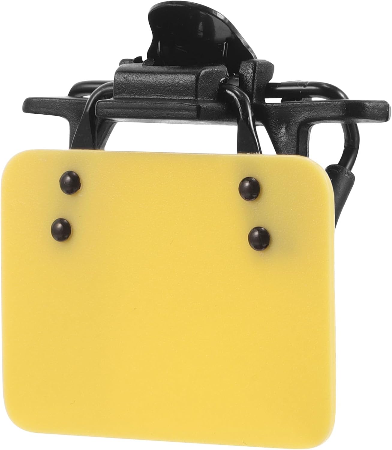 Shooting Glasses Eye Covers Clip-on Eye Patch for Aim Protection, Adjustable Yellow Horizontal Board, Indoor Outdoor Training Eye Occluder for Competition and Vision Therapy