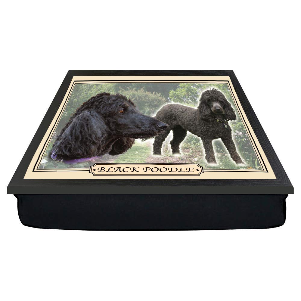 Personalised Gift Products Black Poodle Dog Breed Gift Lap Tray
