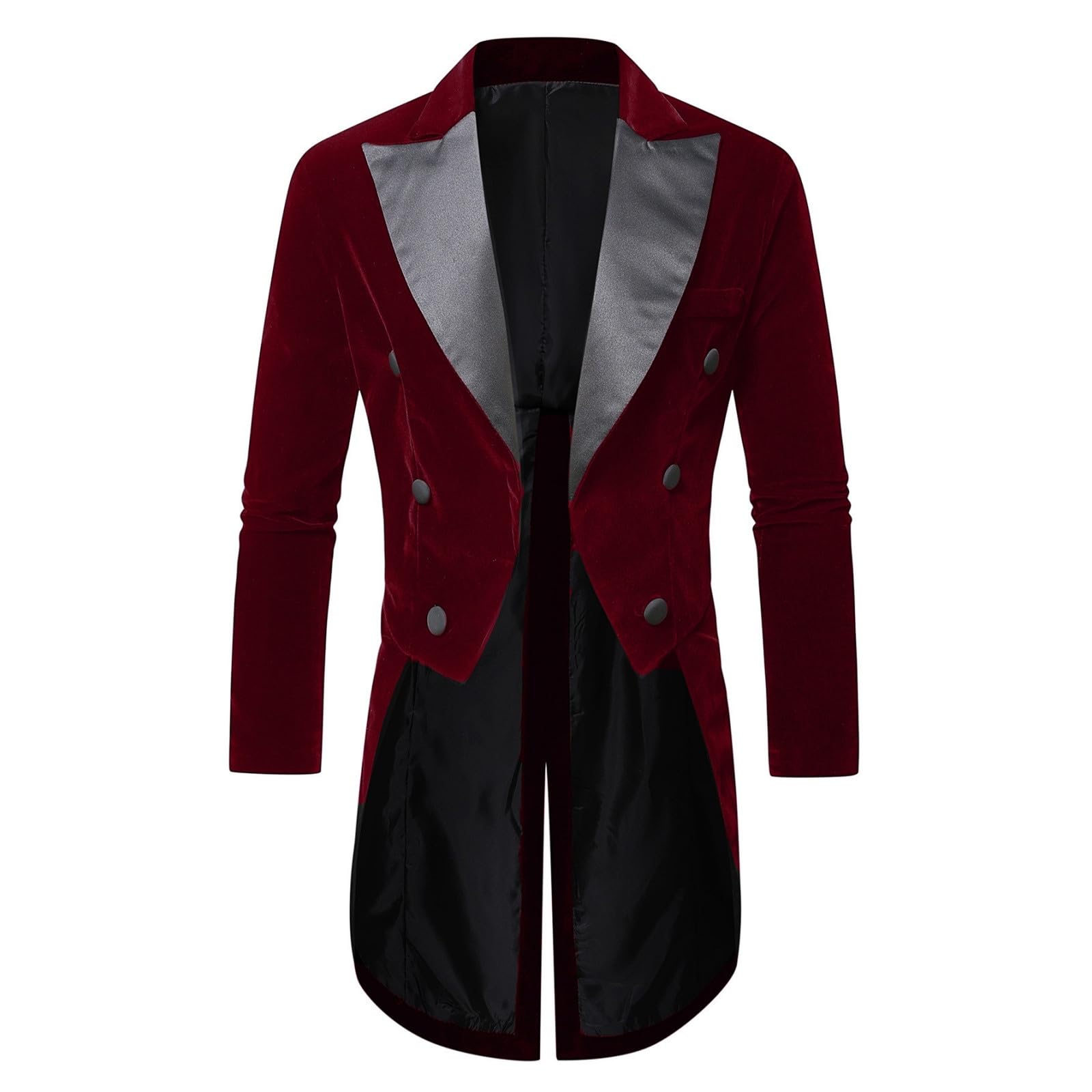 Costume De Cérémonie Queue-De-Pie Smoking Pour Homme Avec Veste Slim Fit Manteau Mariage Décontracté Revers Victorien