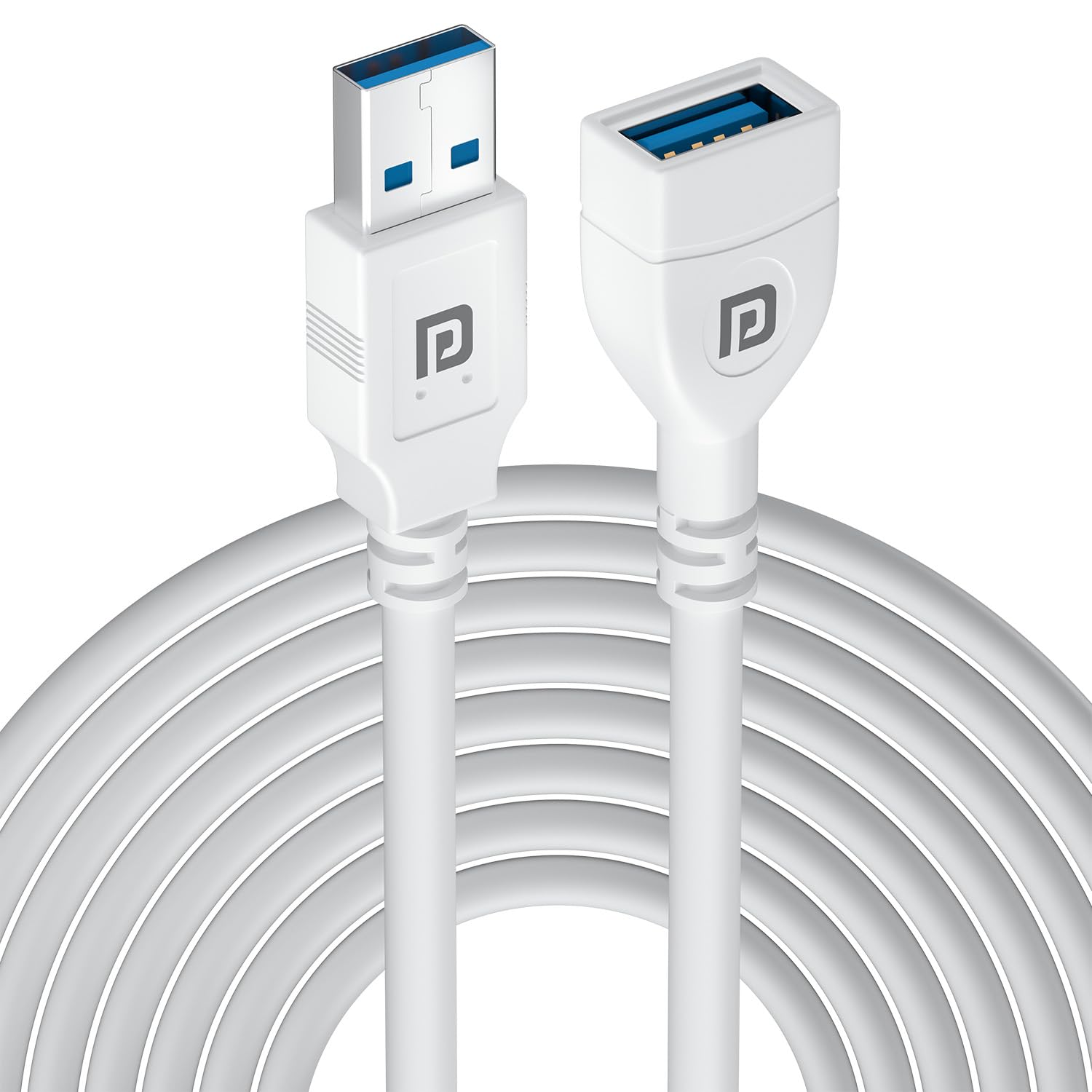 Portronics Uniconnect, 5M USB Extension Cable, Durable USB Type-A Male to Female Cable, PVC Build, Data Transfer & Charging, Compatible with Laptops, PCs, Printers & More, (White)-picture-16