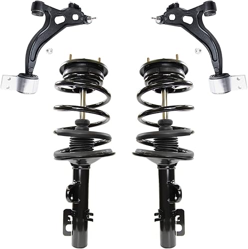 Miniatura 85 de Detroit Axle - Kit de brazos de control frontal RWD para Chrysler 300 Dodge Challenger Charger Magnum, 2 brazos de control superiores 2 rótulas