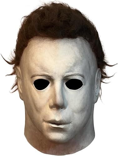 Máscara de Michael para adultos, máscara de látex de Halloween para cosplay de terror, detalles realistas y talla única