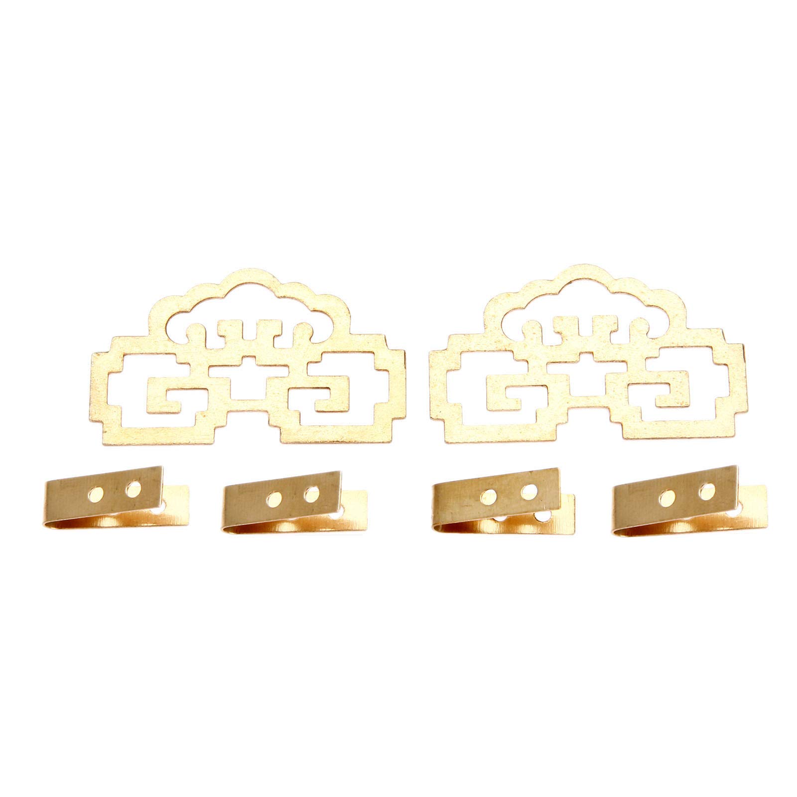 LOT DE 5 Crochets En Laiton Pour Cadres - Crochets Décoratifs En Cuivre