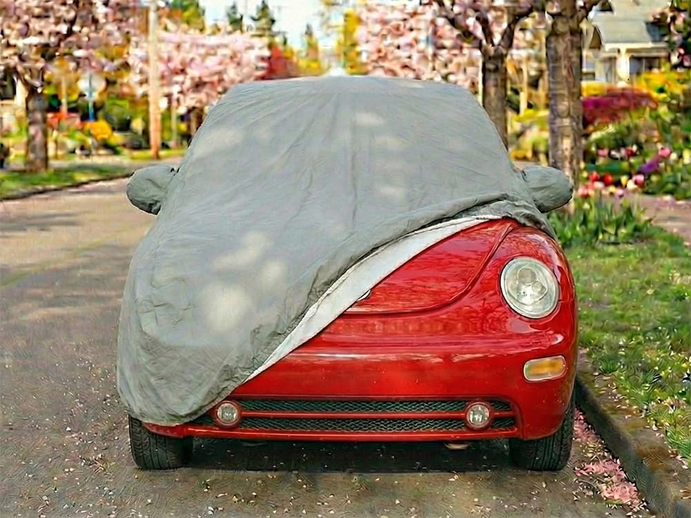 CarsCover Custom Fits for 1998-2010 Volkswagen New Beetle Car Cover for 5 Layer Ultrashield Waterproof VW Beetle — view 6