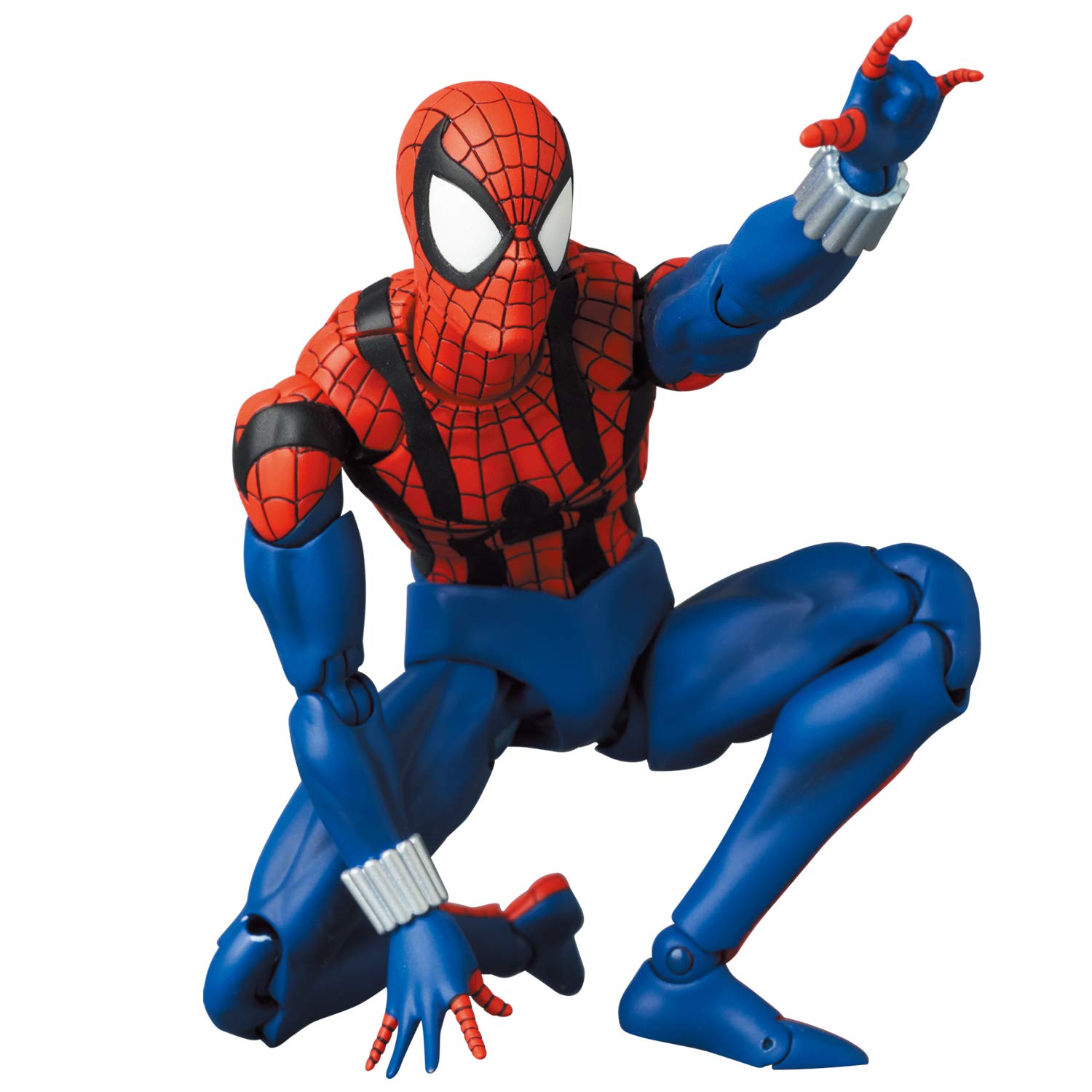 Medicom Toy Mafex No.143 Spider-Man (BEN REILLY) Figura de acción pintada de Spider-Man Ben Riley Comic, altura total aprox. 6,1 pulgadas (155 mm)