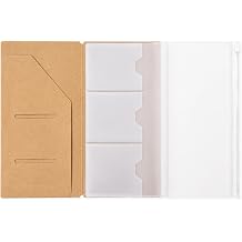 Travelers Notebook Insert Set, 8.3 x 9.1 inch Travelers Journal Refill Pack