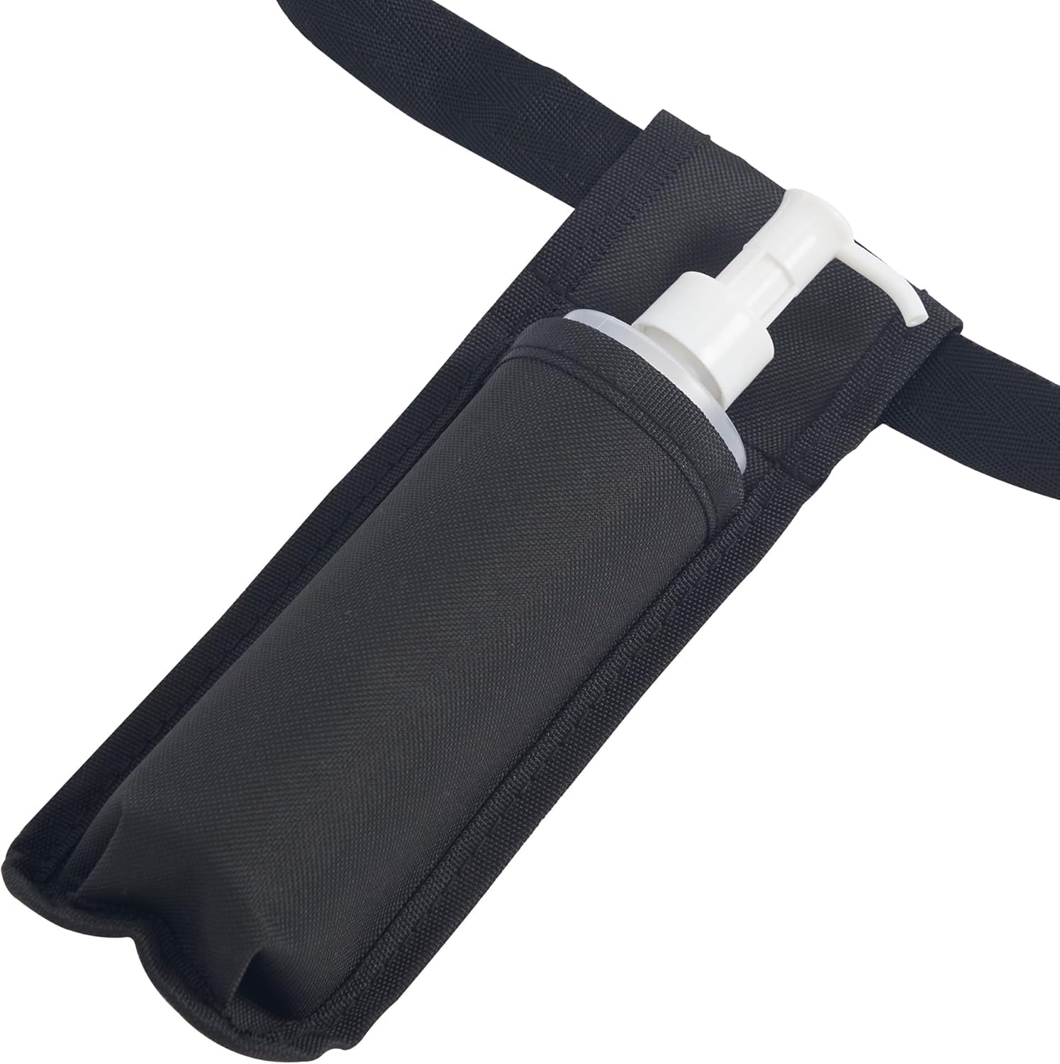 Master Massage Étui pour huile de massage réglable et résistant à la chaleur pour crème et lotion - Comprend un distributeur à pompe rechargeable de 227 ml (noir)