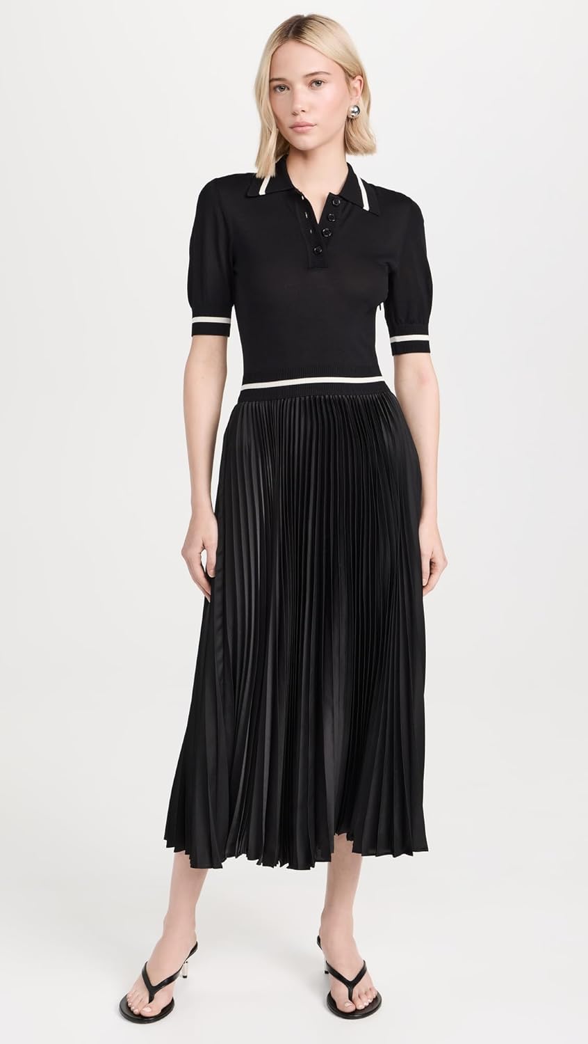 Shoshanna Women's Loren Pleated Knit Dress - Image 2