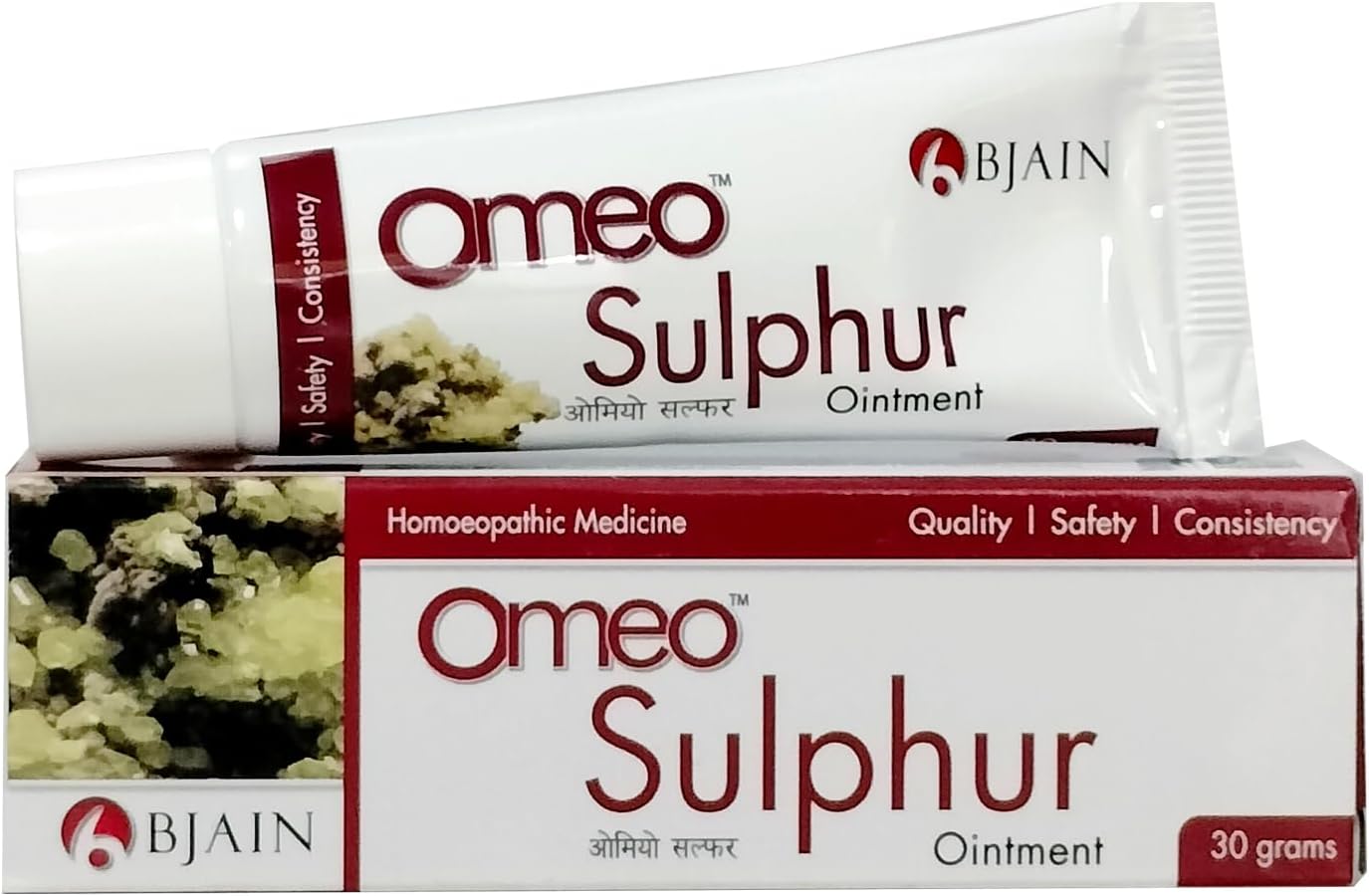 Bjain Omeo Sulphur Homeopathic Ointment, 30 gram For External Use Only