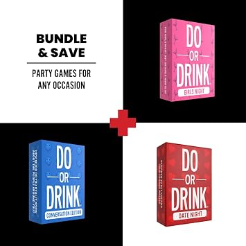 Do or Drink Drinking Card Games for Adults - Fun Adult Games for Game Night & Parties - 18th Birthday Gift & Hen's Party Games with 350 Cards & 175 Challenges That Will Get You Drinking