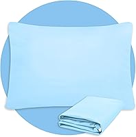 Vista 12 de Safe and Sound Protector de almohada impermeable con cremallera, funda de almohada suave y transpirable de microfibra tamaño estándar, funda