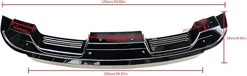 Miniatura 4 de CHIESMA Alerón trasero Mustang, apto para Ford Mustang Coupe EcoBoost GT V6 V8 Mach 1 Shelby 2015-2023, Mustang ala trasera alta GT500 estilo ABS