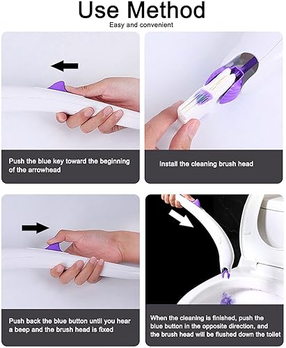 Miniatura 3 de 12 piezas de repuesto para cepillo de inodoro, repuesto para cepillo de inodoro 3061 (lavanda)