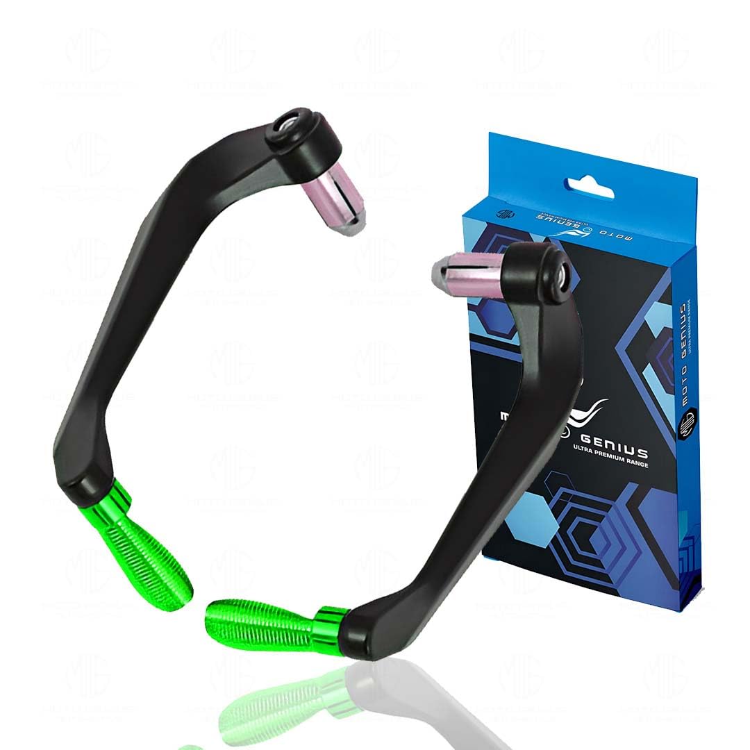 MOTO GENIUS Adjustable CNC Brake Clutch Lever Protector Guard for Motorcycles & Bikes | Universal Fit, Durable Aluminum, Lever Protection, Minimalist Design (Green)-picture-10