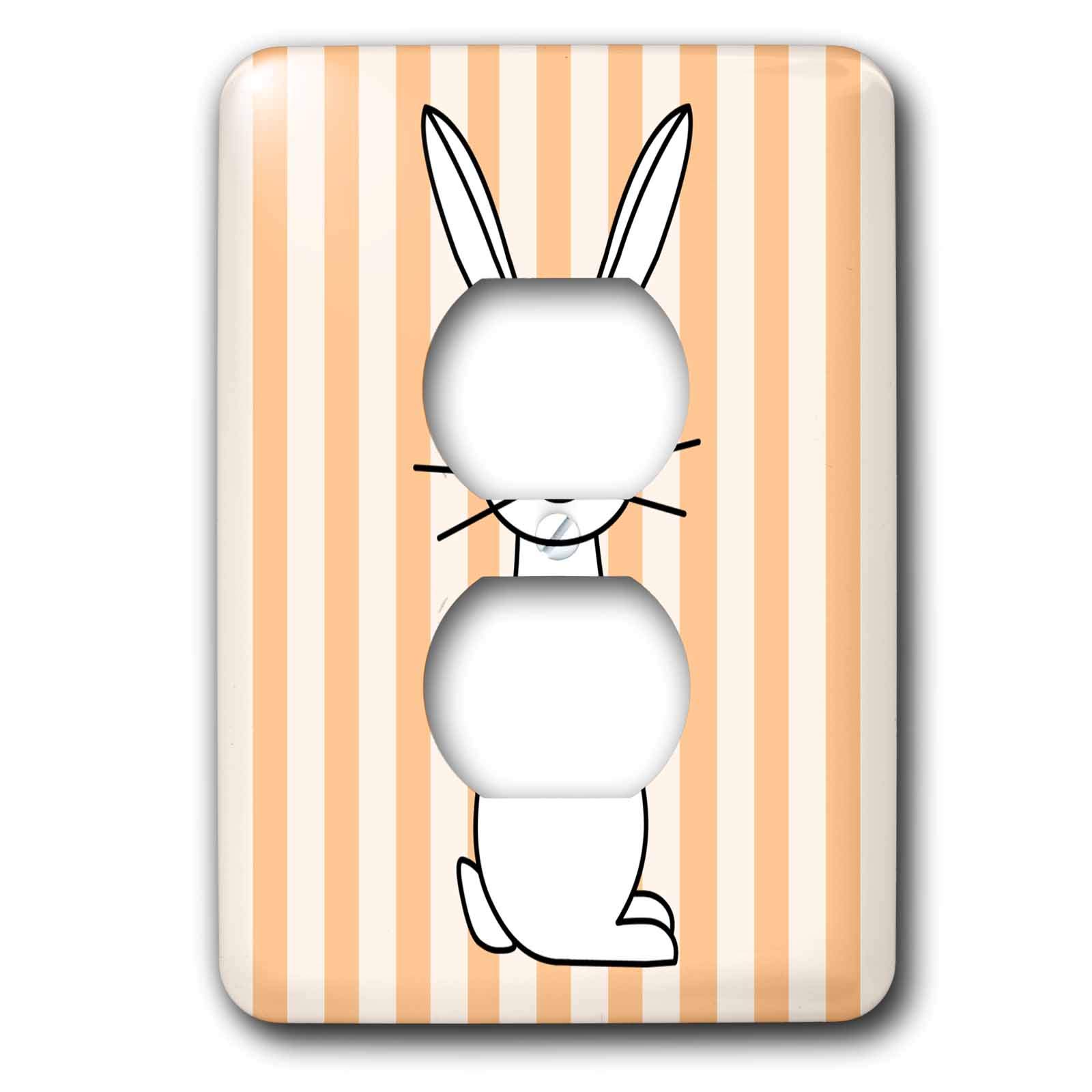 Cacher prise électrique chambre bébé avec cette plaque lapin 15,2cm