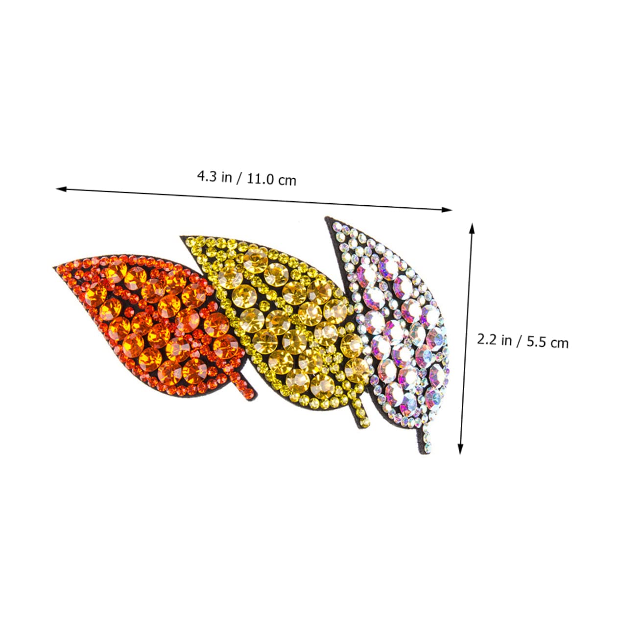 FOMIYES 3stücke Blitzender Haarschmuck Wasser-diamant Haarklammer Im Blattformdesign Für Elegante Frisuren Als Für Damen Und Mädchen Langlebig Und Stilvoll