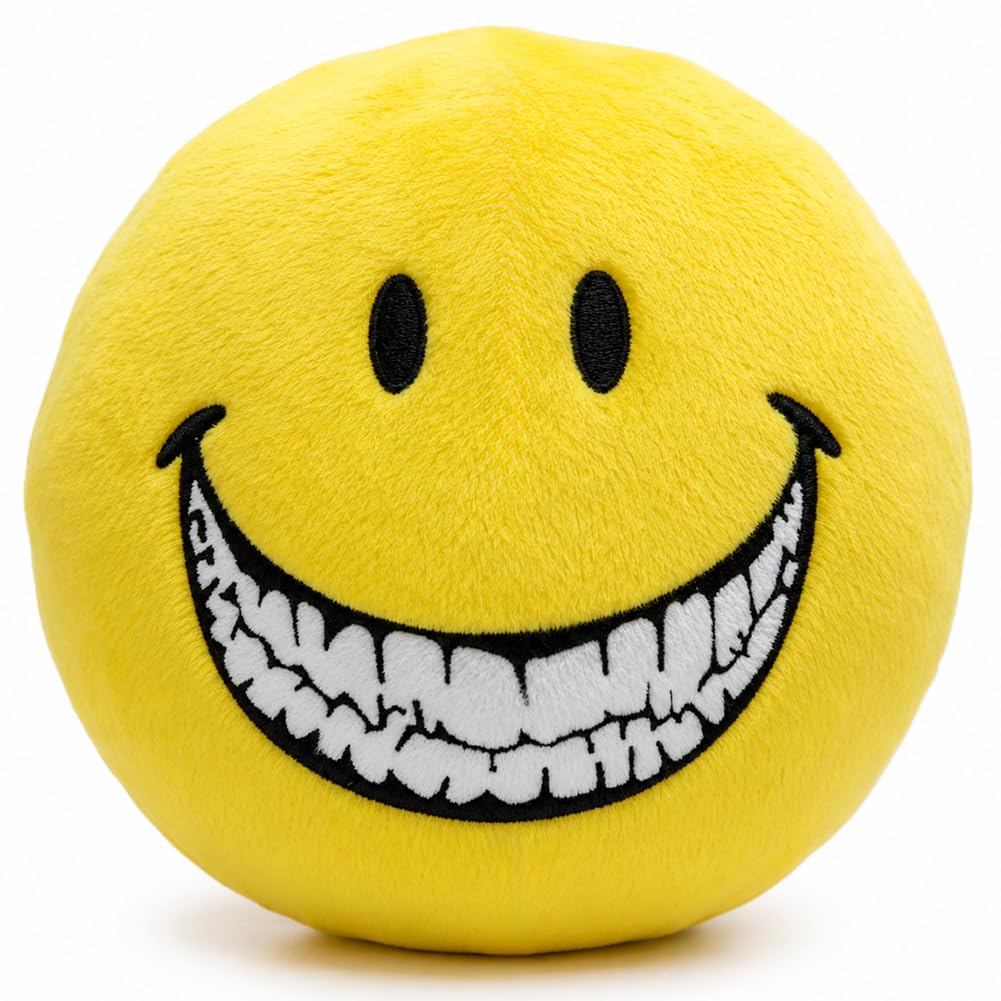 Dlishka Verity Plush 8 Inch Yellow Smiley Face Horror ARG Plush Toy — image 1