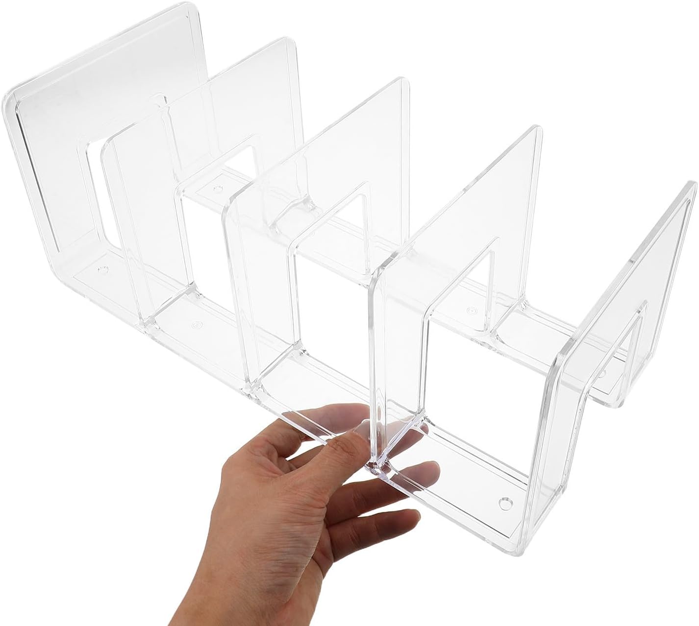 3pcs Stackable Shoe Rack with Four Compartments, 32cm Ps